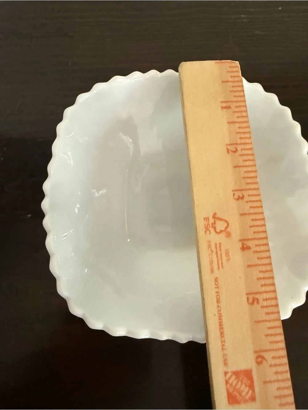 Vintage milk glass candy dish